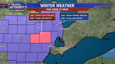 Winter Storm Warning Spreads To Most Of Se Michigan