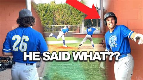 college baseball players mic d up in game we actually pitched youtube