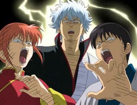 Gintama Get Shock なに！！！ Anime Faces Expressions Funny Expressions The