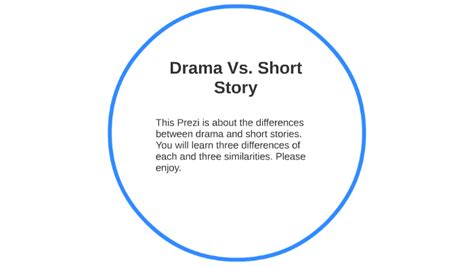 Drama Vs Short Story By Alivia Sanchez On Prezi