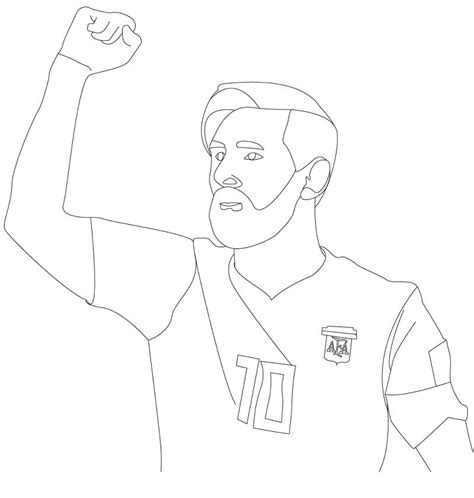 Lionel Messi Soccer Argentina World Cup Coloring Page Printable Porn Sex Picture