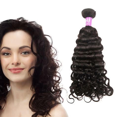 Unique Bargains Italian Curly Human Hair Extension 262830 3 Bundles