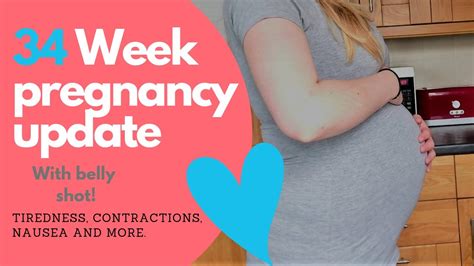 34 Week Pregnancy Update Week By Week With Belly Shot Youtube