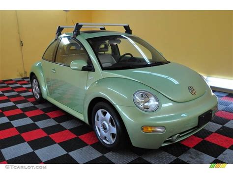 2001 New Beetle Glx 18t Coupe Cyber Green Metallic Cream Photo 1