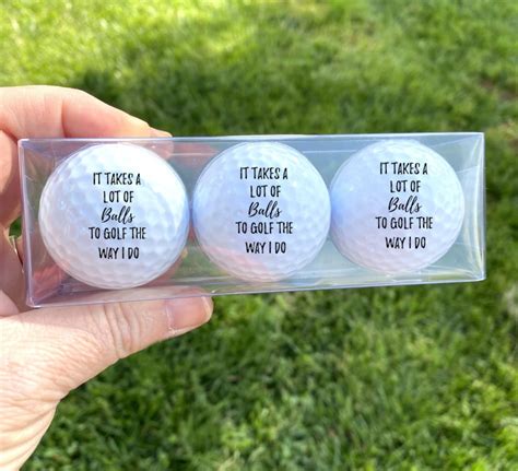 Golf Balls Funny Golf Balls Gift For Golfer Funny Golf Saying It Takes