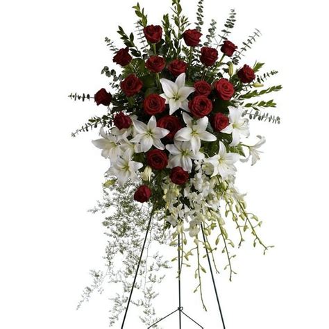 Funeral Standing Spray Delegance Florist Florist Houston Texas