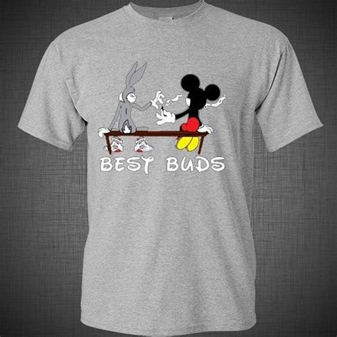 Best Buds Mickey And Bugs Weed Joint Smoking 420 Pot Cool Humorous Funny
