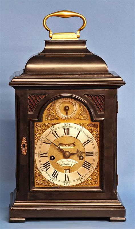 sold 12 500 stephen rimbault a small mid 18th century double fusee ebonized bracket clock by