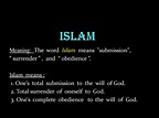 Quran translation in urdu : meaning of islam