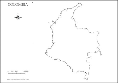 Bandera De Colombia Para Colorear E Imprimir Dibujo De Mapa De