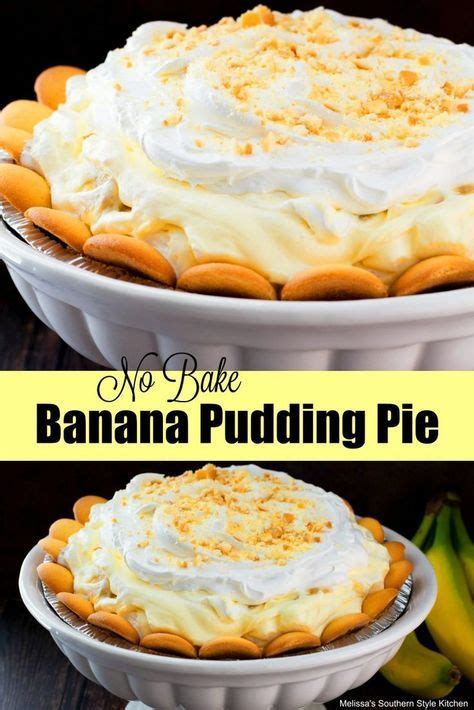 No Bake Banana Pudding Pie No Bake Banana Pudding Banana Pudding Banana Cream Pie Recipe