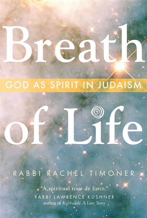 Book Breath Of Life Rabbi Rachel Timoner