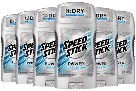 Speed Stick Power Antiperspirant Deodorant For Men Unscented 3 Ounce
