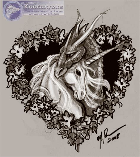 Dragon Unicorn Heart By Mpfitzpatrick On Deviantart