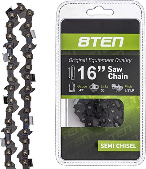 8ten Chainsaw Chain For Stihl 16 Inch Bar 043 Gauge 38 Pitch Lp 55 Drive Links For Ms170 Ms180