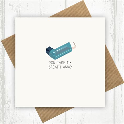 You Take My Breath Away Card By Paper Plane Notonthehighstreet Com