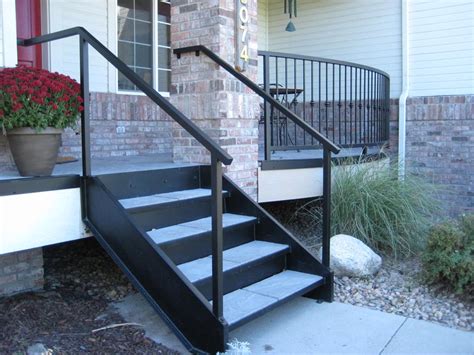 Stair landings a required for 12′ (3658mm) vertical stairs inclines and must be at least as deep as the stairs are wide (up to 4. Taylored Iron, Custom Iron Works Taylored for You, Colorado Front Range, Interior, Exterior ...