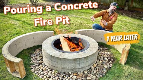 Pouring A Concrete Fire Pit Would I Build It Again Youtube