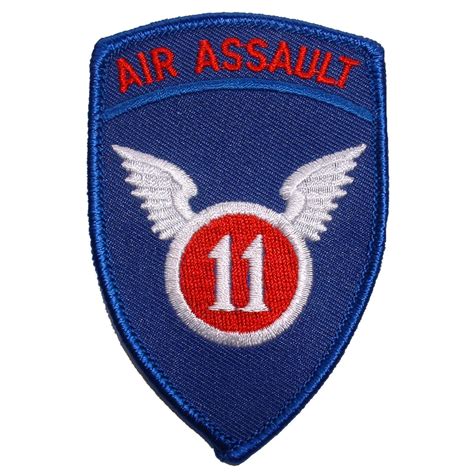 Us Army 11th Airborne Division Patch Blue And Red 3