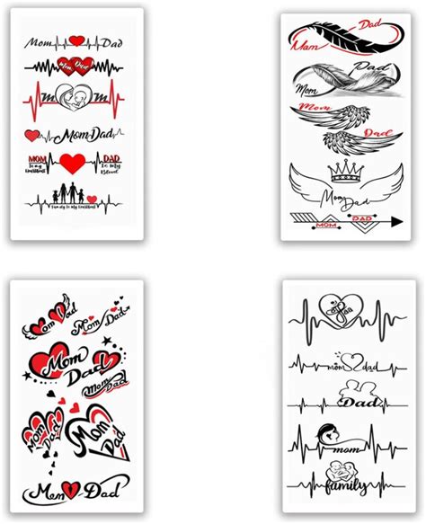 share more than 72 mom dad tattoo with heartbeat in cdgdbentre