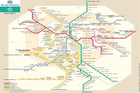 Paris Metro Map Rer B Map Of World