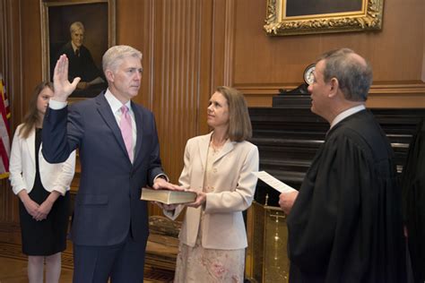 Constitutional Oath Ceremony The Honorable Neil M Gorsuch