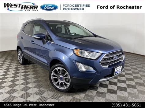 Certified Pre Owned 2022 Ford Ecosport Titanium 4d Sport Utility In