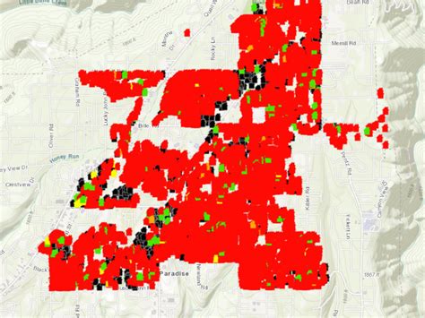 Firms fire information for resource management system. Cal Fire Map Shows Status Of Homes In The Camp Fire ...