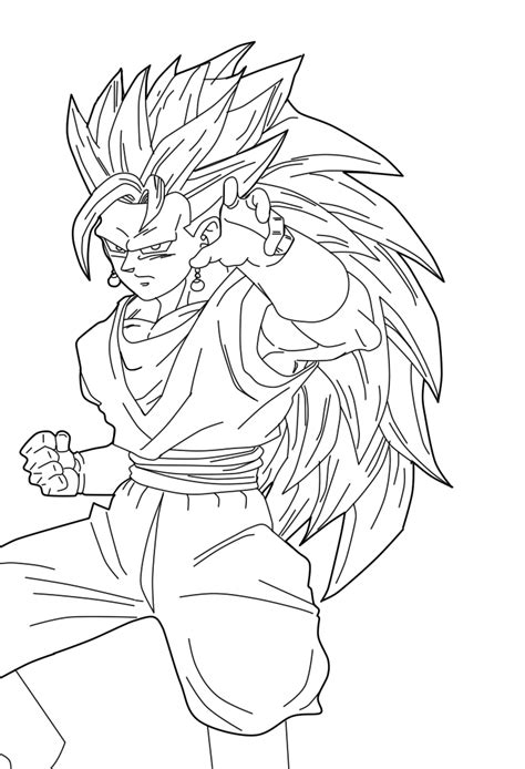 Vegito Coloring Pages
