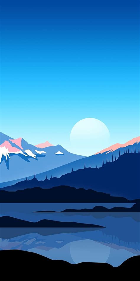 Latest Blue For Android Phone This Month Minimalist Scenery