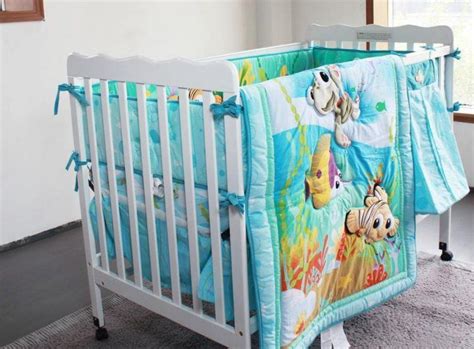 Carter's sea collection 4 piece crib set, pink/blue/turquoise. 20 Adorable Cartoon Themed Nursery Ideas