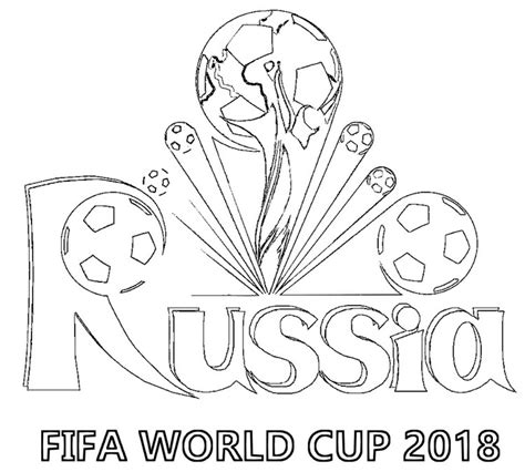 Russia Fifa World Cup 2018 Coloring Page Free Printable Coloring