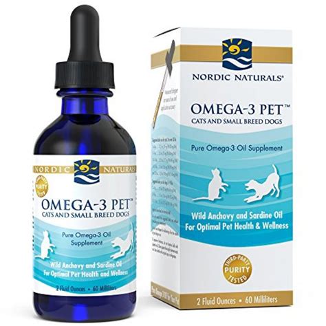 Nordic Naturals Omega 3 Pet Fish Oil Liquid For Small Dogs And Cats