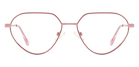 Anastasia Geometric Prescription Glasses Red Womens Eyeglasses