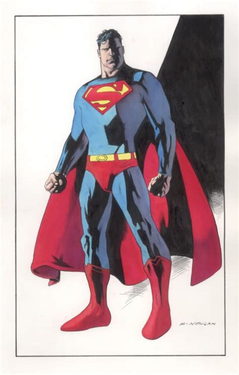 Kevin Nowlan Color Superman Drawing In Wallace Harringtons Superman