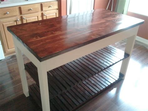 People these days are more into furniture making instead of buying! Ana White | Kitchen island - DIY Projects