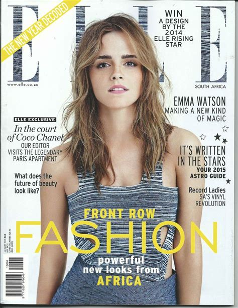 Drgobaccosmeceuticals Elle Magazine Feature Cover Emma Watson Emma