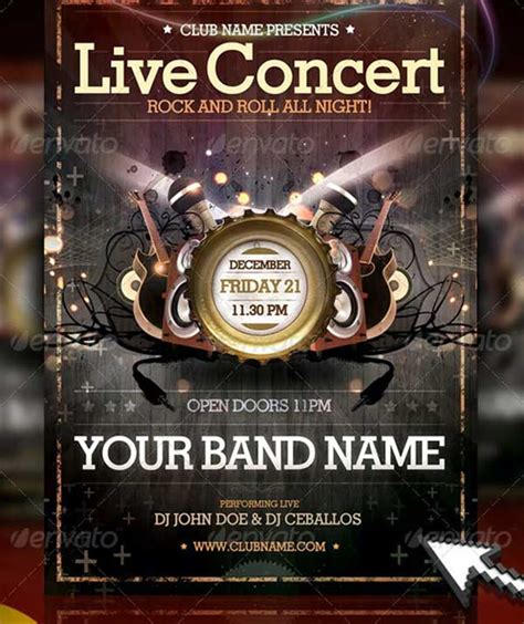 65 Concert Flyer Templates Free Psd Ai Word Indesign Formats