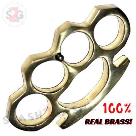 100 Real Brass Belt Buckle Solid Brass Knuckles Slash2gash