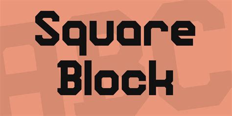 Square Block Font Download Free For Desktop And Webfont