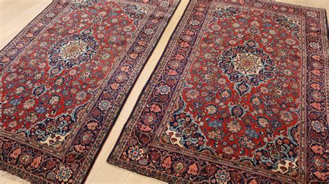 Decorative pair of Persian Keshan Rugs – C. John
