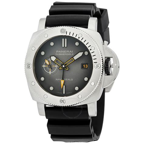 Panerai Submersible Gmt Navy Seals Automatic Mens Watch Pam01323