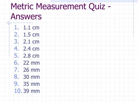 PPT - Metric Measurement Lesson PowerPoint Presentation, free download