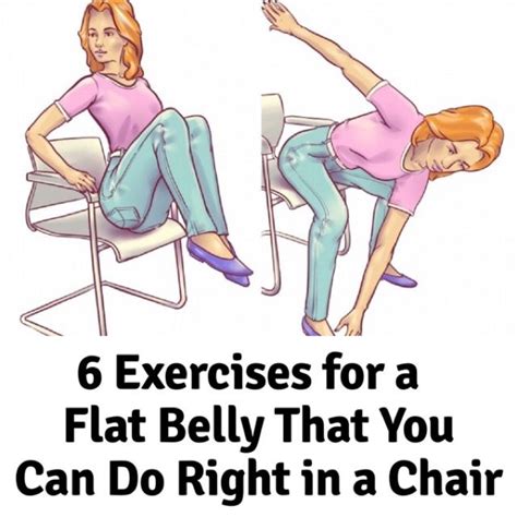 6 Exercises For A Flat Belly That You Can Do Right In A Chair With