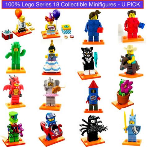 Lego Series 18 Collectible Minifigures 71021 Dragon Elephant Clown