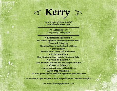 Kerry Meaning Of Name