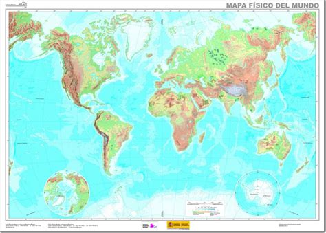 Mapa Fisico Del Mundo Mudo Mapa