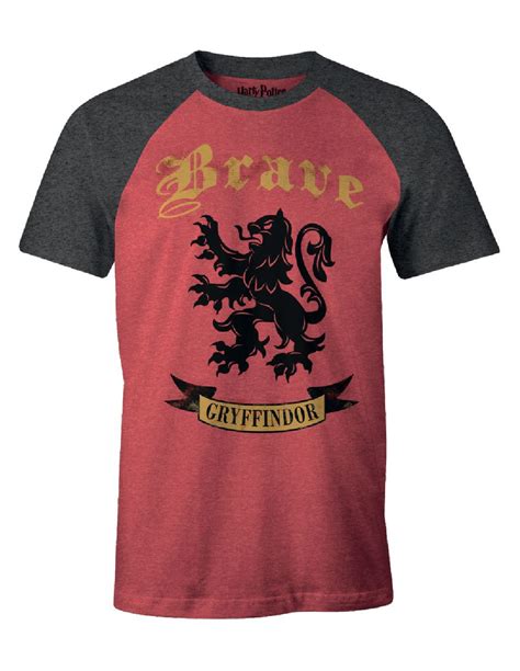 Harry Potter Brave Gryffindor Crest Redanthracite T Shirt M Gameo