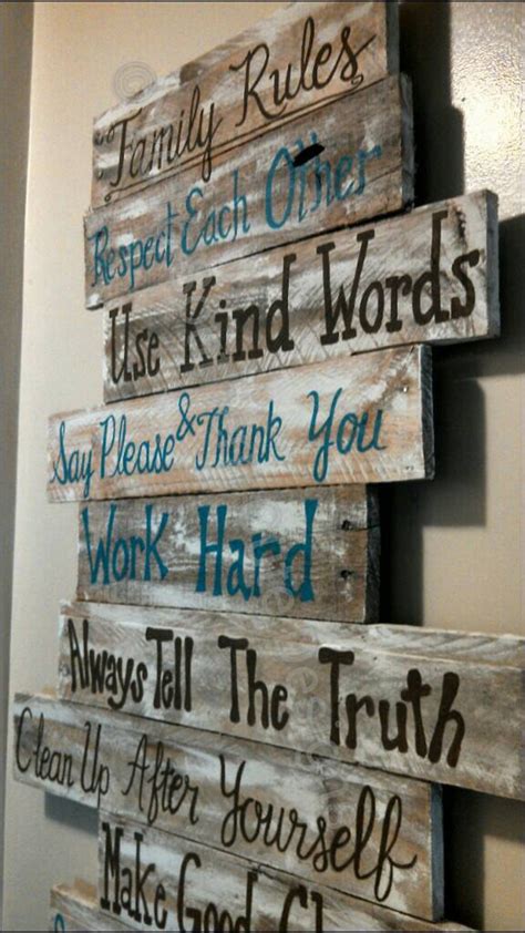 House rules sign family rules sign wood signs wood signs | Etsy