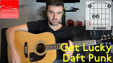 Daft punk — get lucky (feat. Como tocar GET LUCKY de DAFT PUNK en Guitarra Acústica ...